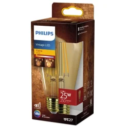 Philips Filament Pære|Led Pærer > E27 rustik LED-pære ST64 3,1W 1.800 K guld