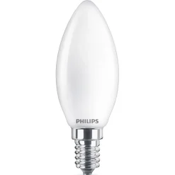 Led Pærer ^ Philips E14 2,2 W 827 LED-kertepære, mat