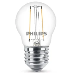 Filament Pære|Led Pærer ^ Philips E27 2 W 827 LED-pære