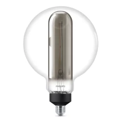 Filament Pære ^ Philips Giant Globe røgfarvet LED-pære E27 6,5W