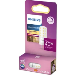Philips Dæmpbar Led-Pære|Led Pærer > GY6.35 LED-stiftsokkelpære 4,2 W 827 dim