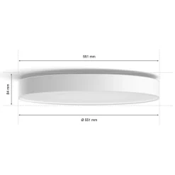 Philips Hue Loftlamper > Enrave LED-loftslampe 55,1 cm hvid