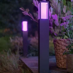 Gadebelysning ^ Philips Hue IMPRESS LED-gadelampe, RGBW, smart