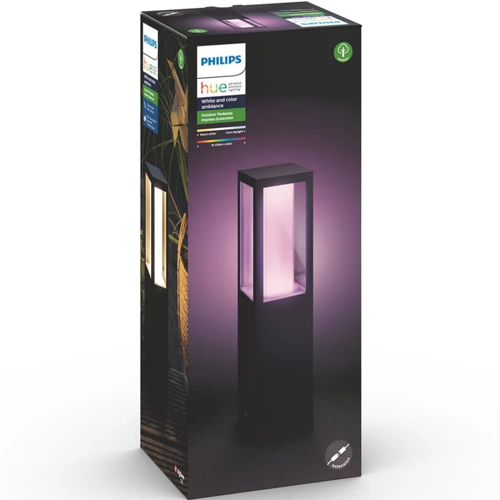 Philips Hue Sokkellamper > Impress sokkellampe, sort, RGBW