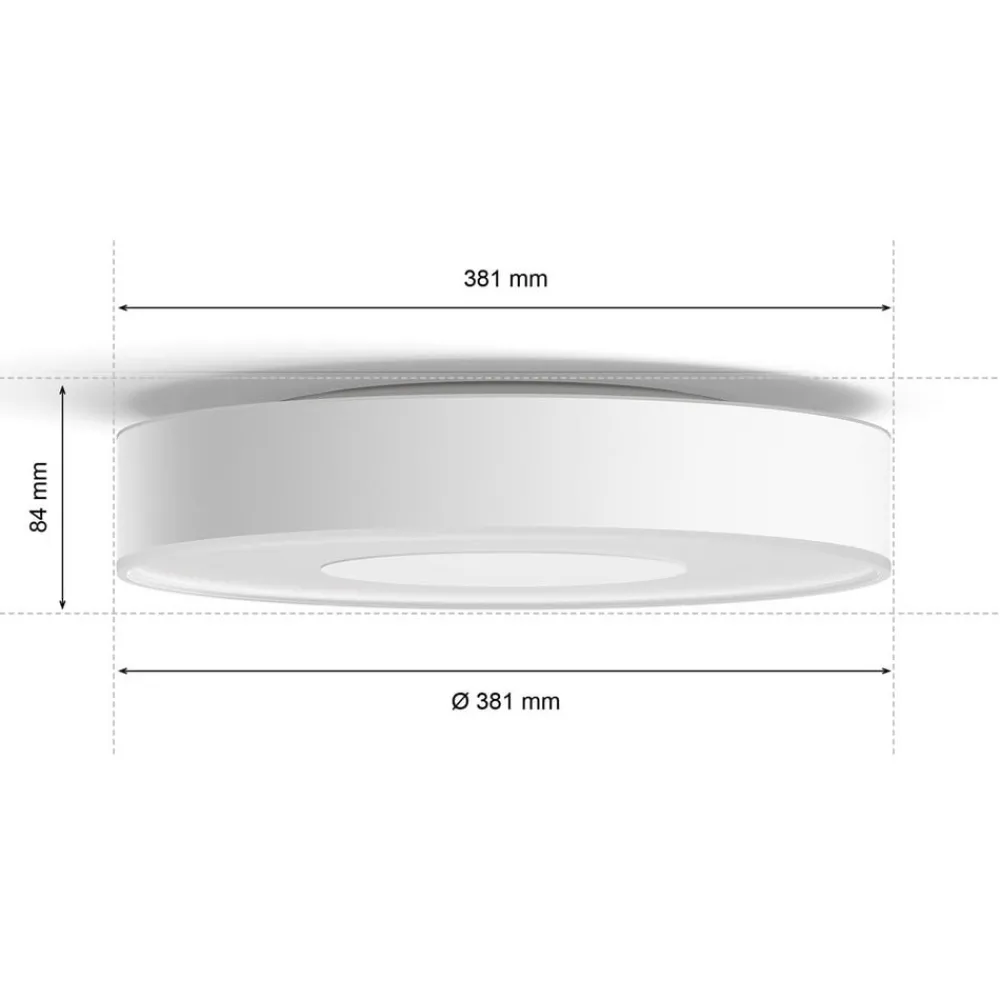 Philips Hue Loftlamper > Infuse LED-loftslampe, dæmpbar, 38,1 cm, hvid