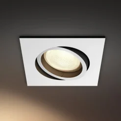 Indbygningsspots ^ Philips Hue LED-indbygningsspot Centura, hvid, 9x9 cm, CCT, RGB