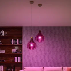Smarte Lyskilder ^ Philips Hue LED-pærer 2x E27 8,1 W CCT RGB Bridge Pro