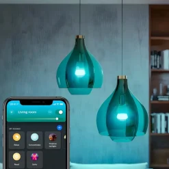 Smarte Lyskilder ^ Philips Hue LED-pærer 2x E27 8,1 W CCT RGB Bridge Pro