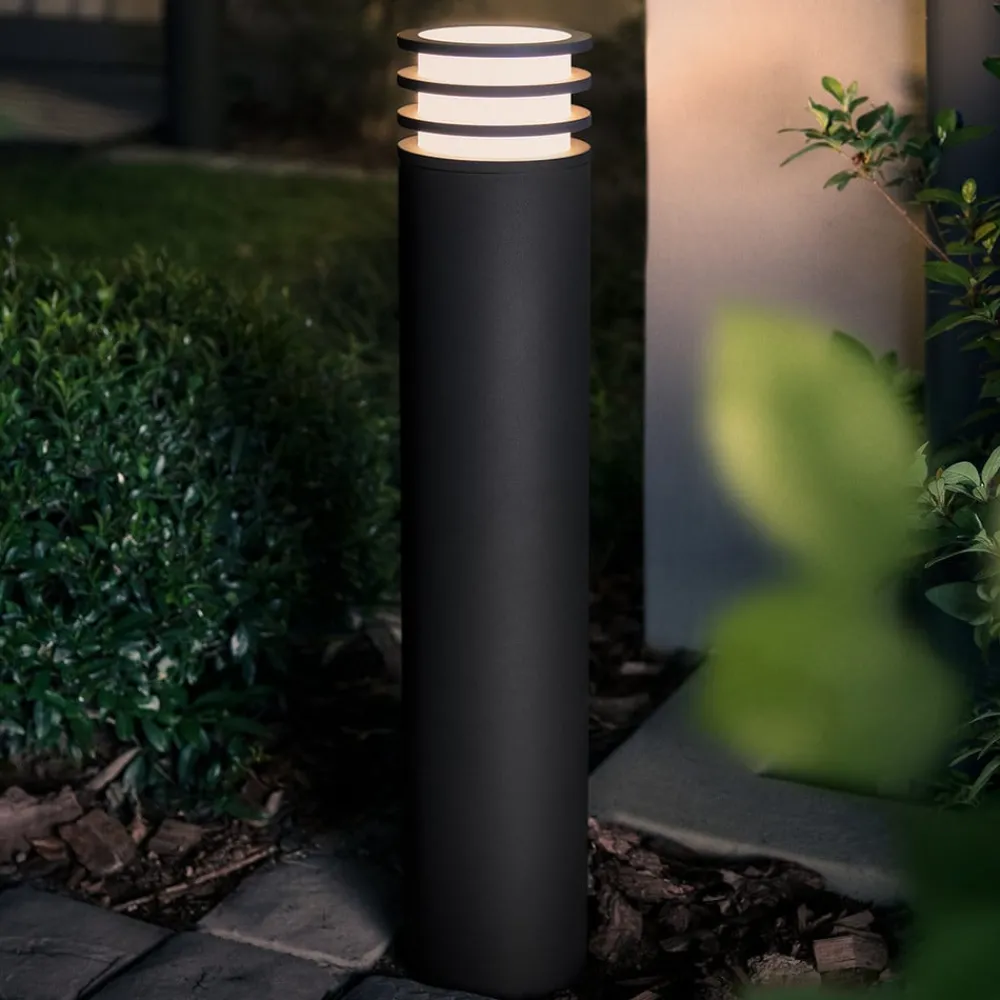 Gadebelysning ^ Philips Hue Lucca LED-gadelampe, smart, sort