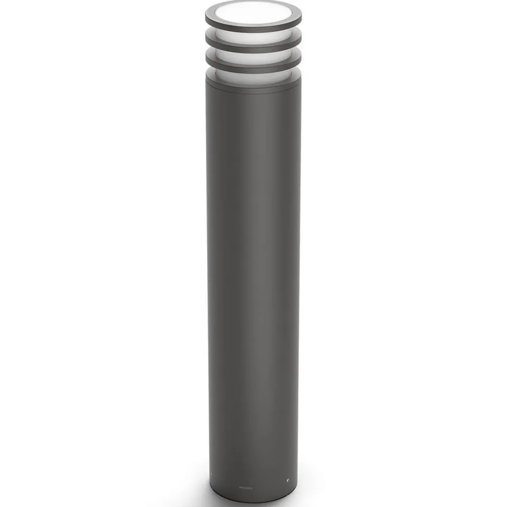 Gadebelysning ^ Philips Hue Lucca LED-gadelampe, smart, sort