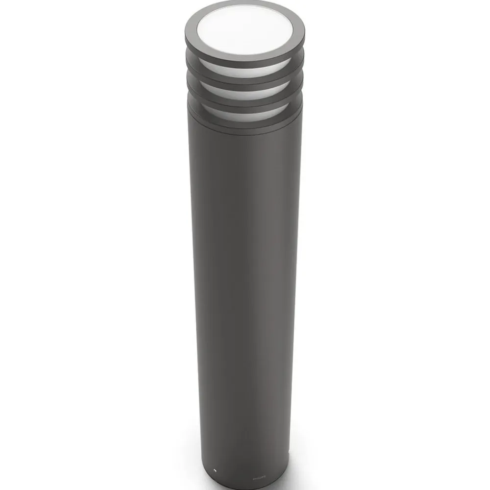 Gadebelysning ^ Philips Hue Lucca LED-gadelampe, smart, sort
