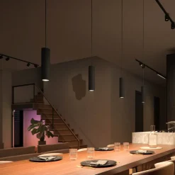 Skinnesystem ^ Philips Hue Perifo LED-pendelforlænger, sort