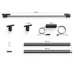 Philips Hue Arbejdsrum/Kontor|Skinnesystem > Perifo 2x Spots, Gradient Tube sort