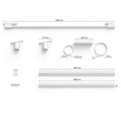 Philips Hue Skinnesystem > Perifo 2x Spots, Gradient Tube hvid