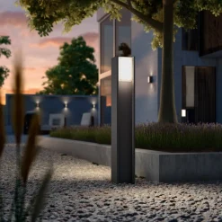 Philips Hue Gadebelysning > Turaco LED-gadelampe, grå, styret, smart
