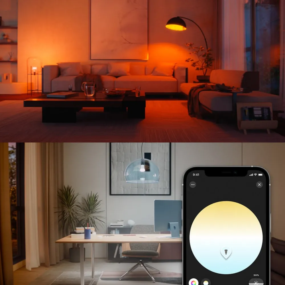 Philips Hue Smarte Lyskilder > WACA Smart E27 LED, 6 W, 810 lm, CCT RGB 4-pak