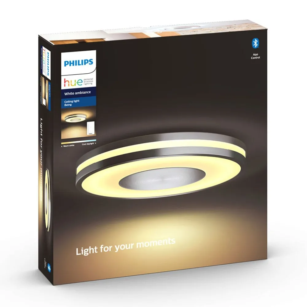 Loftlamper|Loftlamper ^ Philips Hue White Ambiance Being loftlampe alu