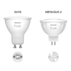 Philips Hue Dæmpbar Led-Pære|Smarte Lyskilder > White Ambiance LED-pære 5,1 W GU5,3