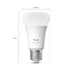 Philips Hue Dæmpbar Led-Pære|Smarte Lyskilder > White Ambiance Smart E27 LED 8,1 W 1100 lm CCT 2 stk