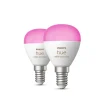 Philips Hue Dæmpbar Led-Pære|Smarte Lyskilder > White&Color Ambiance E14 5,1W 2-pak
