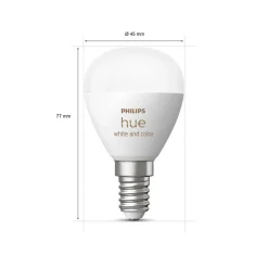 Philips Hue Dæmpbar Led-Pære|Smarte Lyskilder > White&Color Ambiance E14 5,1W 2-pak