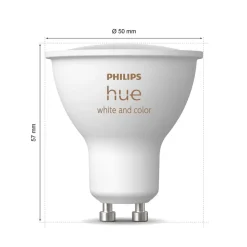 Philips Hue Dæmpbar Led-Pære|Smarte Lyskilder > White & Color Ambiance LED GU10 4,2 W, 2-pak
