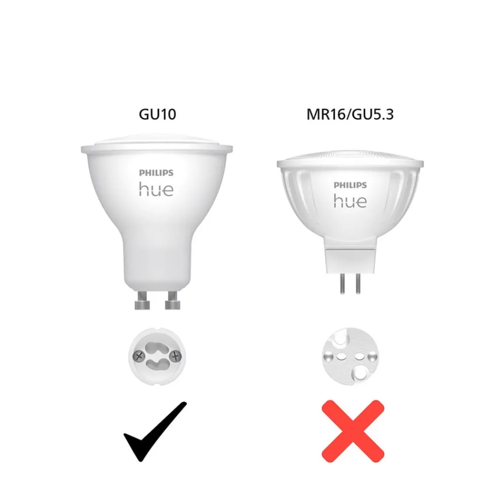 Philips Hue Smarte Lyskilder > White & Colour Ambiance LED-reflektorpære GU10 4,2 W