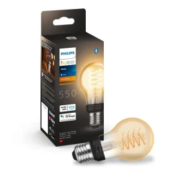 Philips Hue Dæmpbar Led-Pære|Filament Pære > White E27 7 W filament A60 550lm