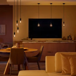 Philips Hue Dæmpbar Led-Pære|Filament Pære > White E27 7W Globe Filament G125 550lm