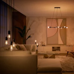 Philips Hue Dæmpbar Led-Pære|Filament Pære > White E27 7W Globe Filament G125 550lm