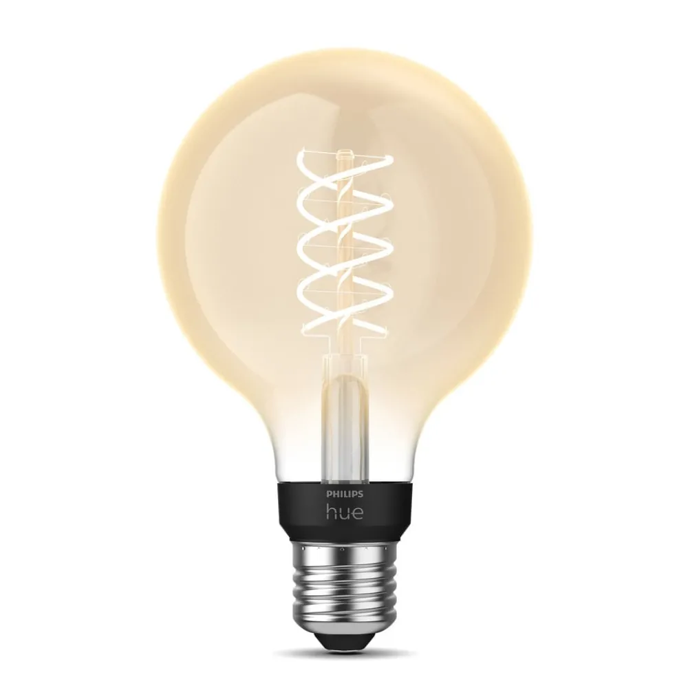 Philips Hue Dæmpbar Led-Pære|Smarte Lyskilder > White filamentpære globe G93 E27 7,2 W