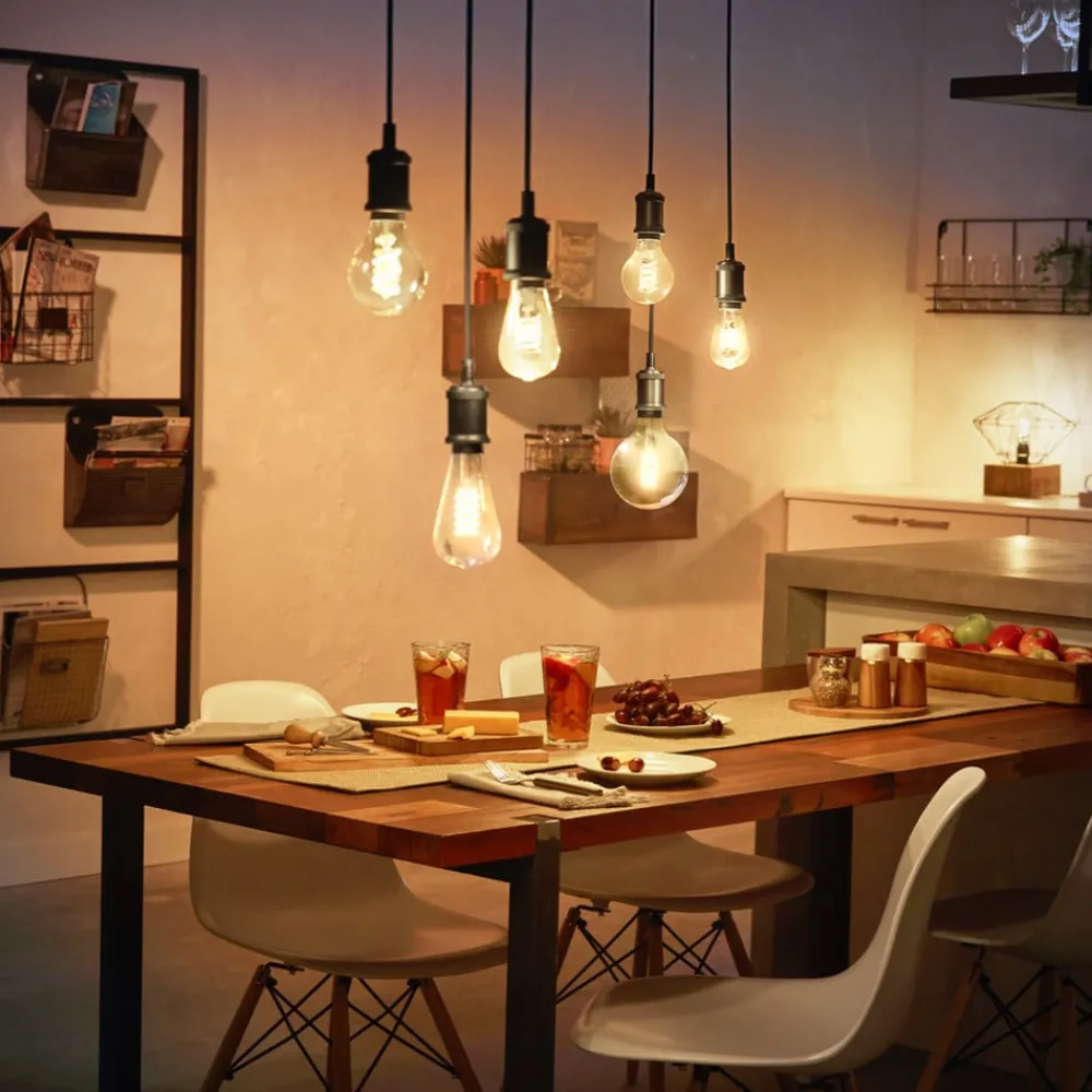 Philips Hue Dæmpbar Led-Pære|Smarte Lyskilder > White filamentpære globe G93 E27 7,2 W