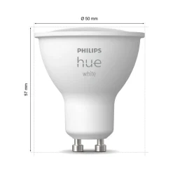 Philips Hue Smarte Lyskilder > White LED-reflektorpære GU10 4,2 W, 2-pak
