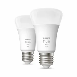 Dæmpbar Led-Pære|Smarte Lyskilder ^ Philips Hue White 9 W E27 LED-pære, sæt med 2 stk