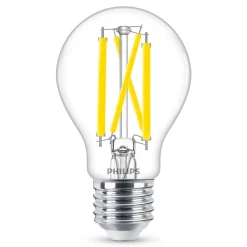 Philips Dæmpbar Led-Pære|Filament Pære > LED Classic WarmGlow E27 A60 10,5 W klar