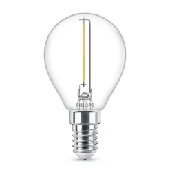 Philips Filament Pære|Led Pærer > LED-dråbepære E14 P45 1,4W klar
