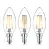 Philips Filament Pære > LED-kertepære E14 B35 4,3W klar 3 stk.