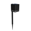 Solcellelamper ^ Philips LED-lampe med jordspyd Virona, sort, IP44