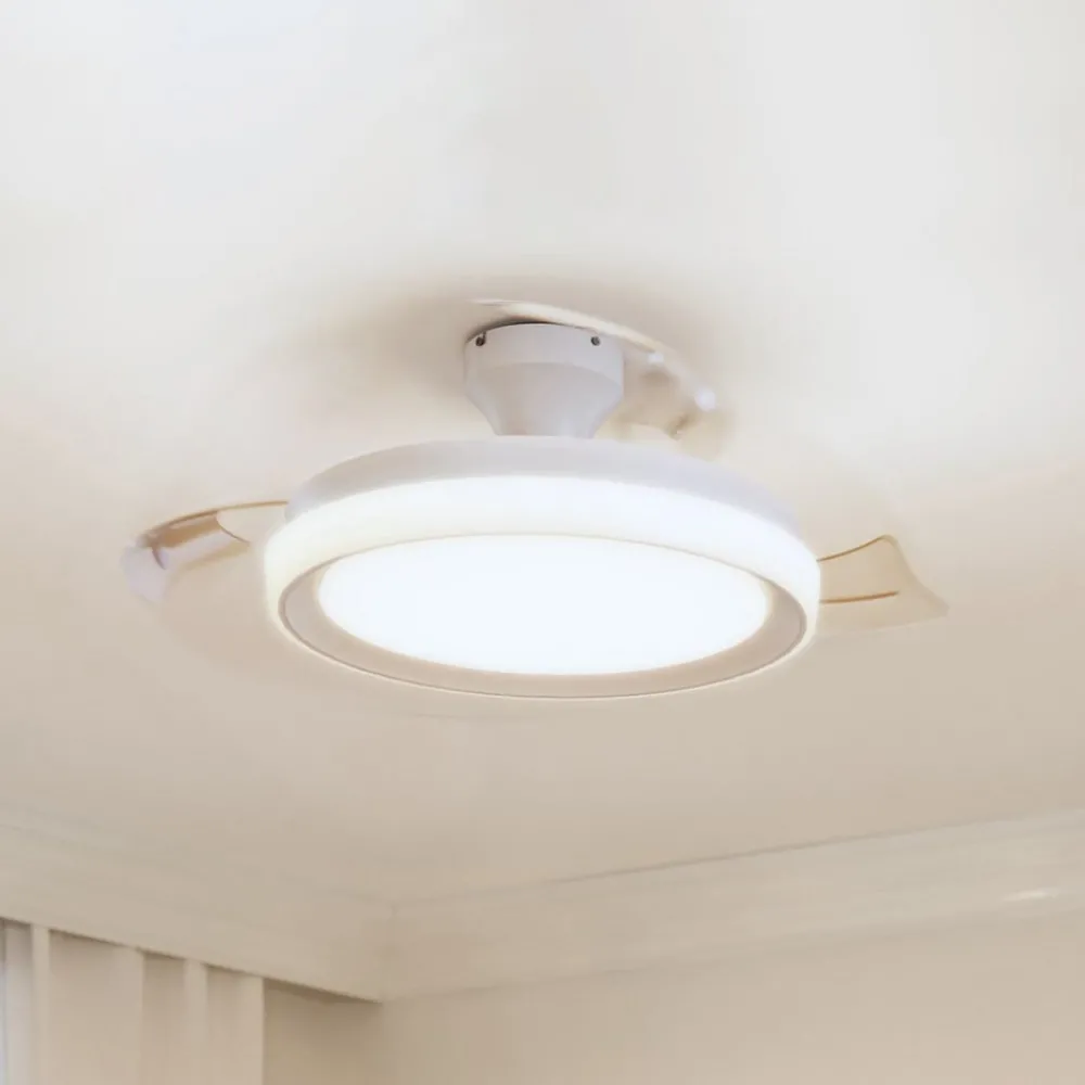 Philips Loftventilatorer > LED-loftventilator Bliss, hvid/hvid, støjsvag, CCT