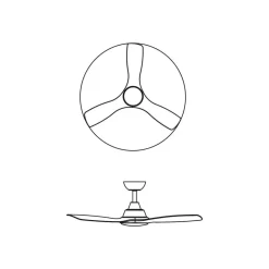 Philips Loftventilatorer > LED-loftventilator Fix Blade Ø 132 cm, hvid, støjsvag