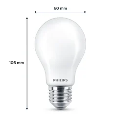 Led Pærer ^ Philips LED-pære E27 7 W 806lm 2.700 K mat 6 stk