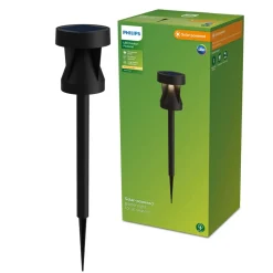 Philips Solcellelamper > LED-solcellelampe Avery, jordspyd, sort, IP44