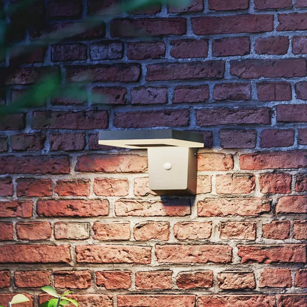 Philips Solcelle Lampe Med Sensor|Væglampe Med Sensor > LED-solcellelampe til vægmontering Zonal, hoved 16 x 16 cm
