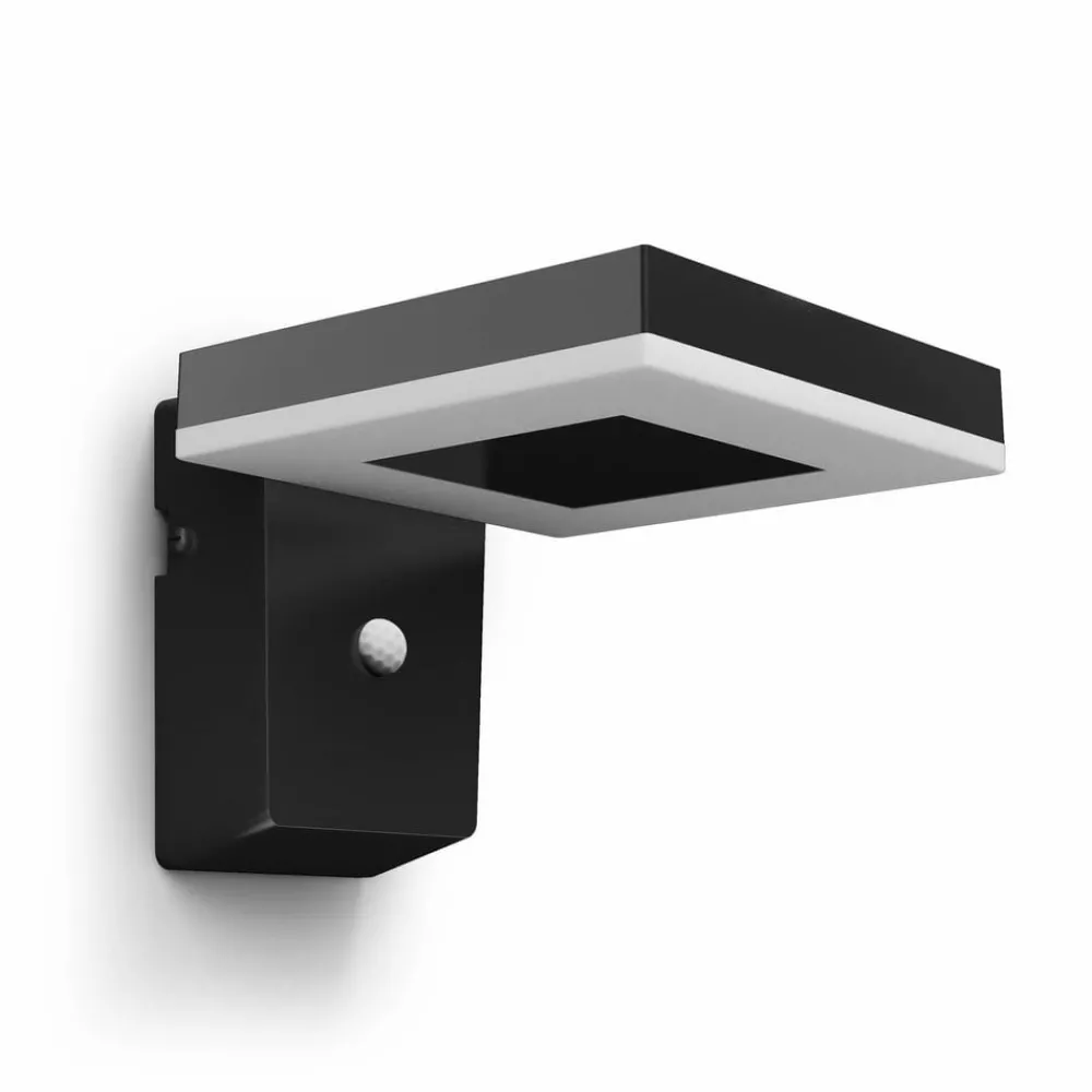 Philips Solcelle Lampe Med Sensor|Væglampe Med Sensor > LED-solcellelampe til vægmontering Zonal, hoved 16 x 16 cm