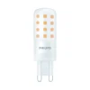Led Pærer ^ Philips LED-stiftsokkelpære, G9, 4W, mat, 480lm, 2.700K, dæmpbar