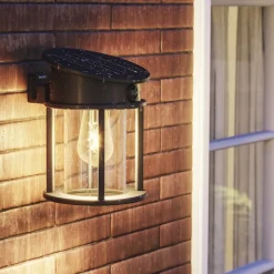 Philips Solcelle Lampe Med Sensor|Væglampe Med Sensor > LED-udendørs væglampe Geri UE Sensor, rund, IP44