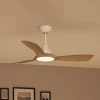 Philips Loftventilatorer > LED-ventilator Olas, Ø 106 cm, brun/hvid, støjsvag