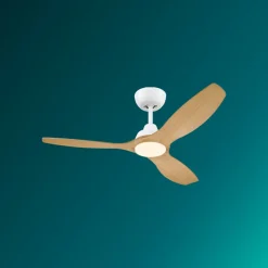 Philips Loftventilatorer > LED-ventilator Olas, Ø 132 cm, brun/hvid, støjsvag