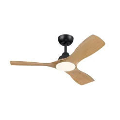 Philips Loftventilatorer > LED-ventilator Olas, Ø 106 cm, brun/sort, støjsvag