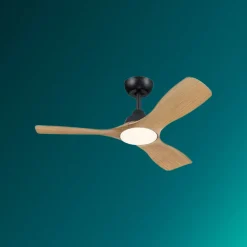 Philips Loftventilatorer > LED-ventilator Olas, Ø 106 cm, brun/sort, støjsvag